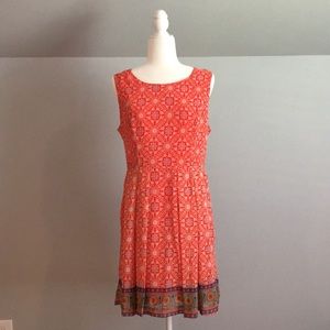 Under Skies Print Dress